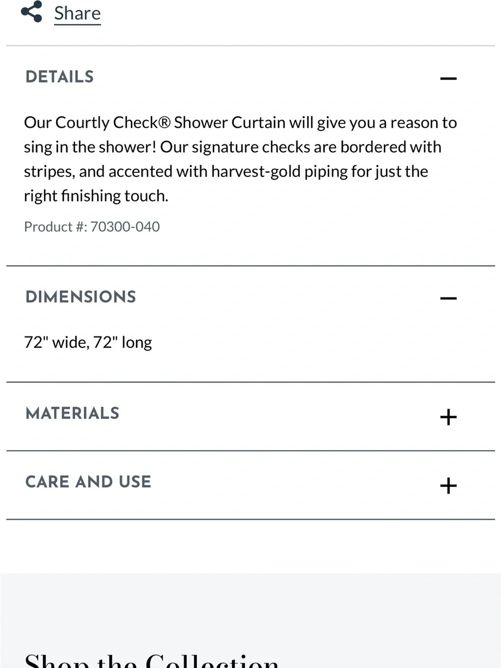Nwt MacKenzie-Childs Courtly Check Shower Curtain in Black, White & Gold $200